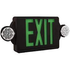 Lithonia LV S W 2 G 120/277 UM 4X Exit Sign,Green Letter,LED
